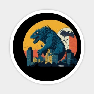 King of The monsters vector illustration design Magnet